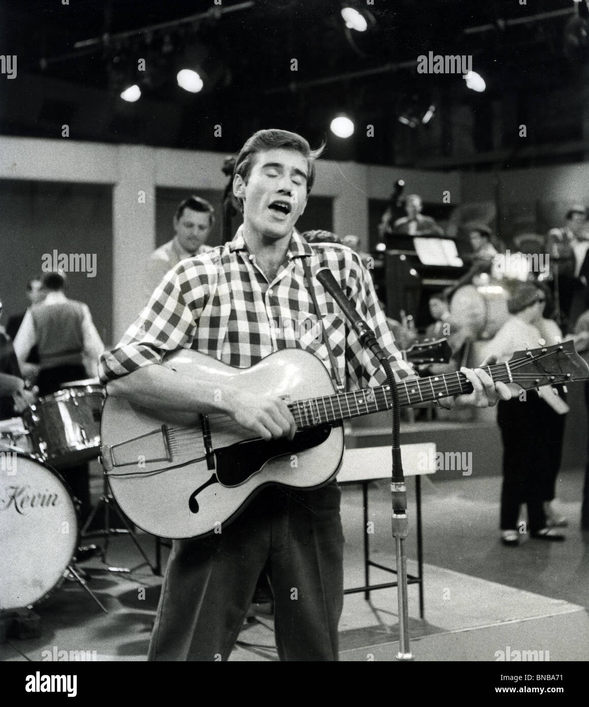 JIM DALE - UK-Pop-Sängerin auf 6,5 spezielle TV-Show über 1958 Stockfoto