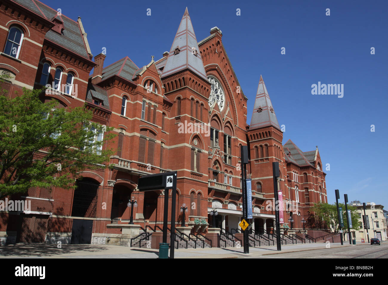 Die Innenstadt von Cincinnati historische Opera House Music Hall Stockfoto