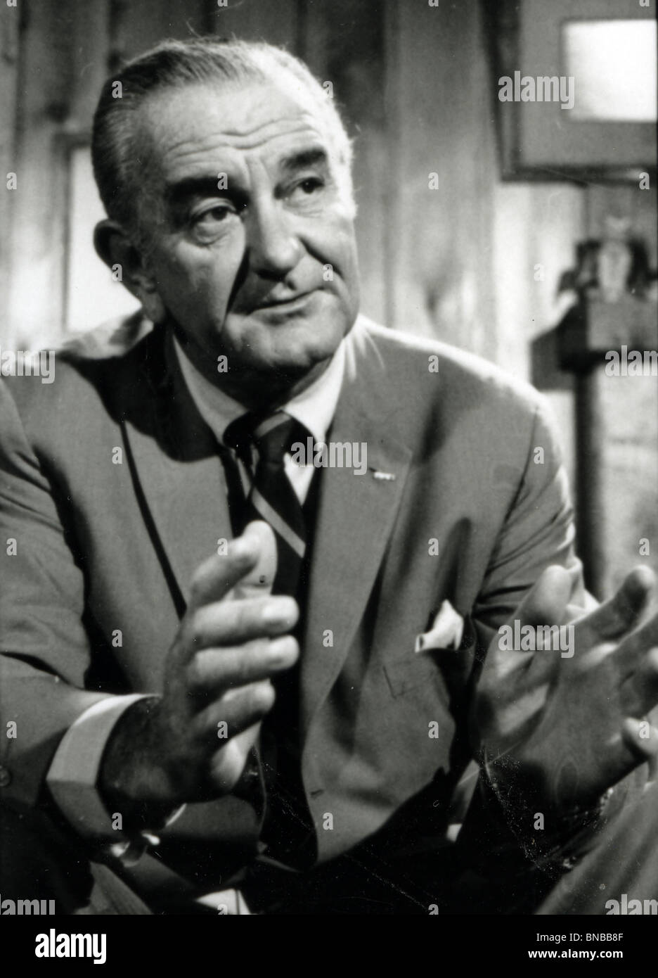 LYNDON B JOHNSON (1908-73) 36. Präsident der USA Stockfoto