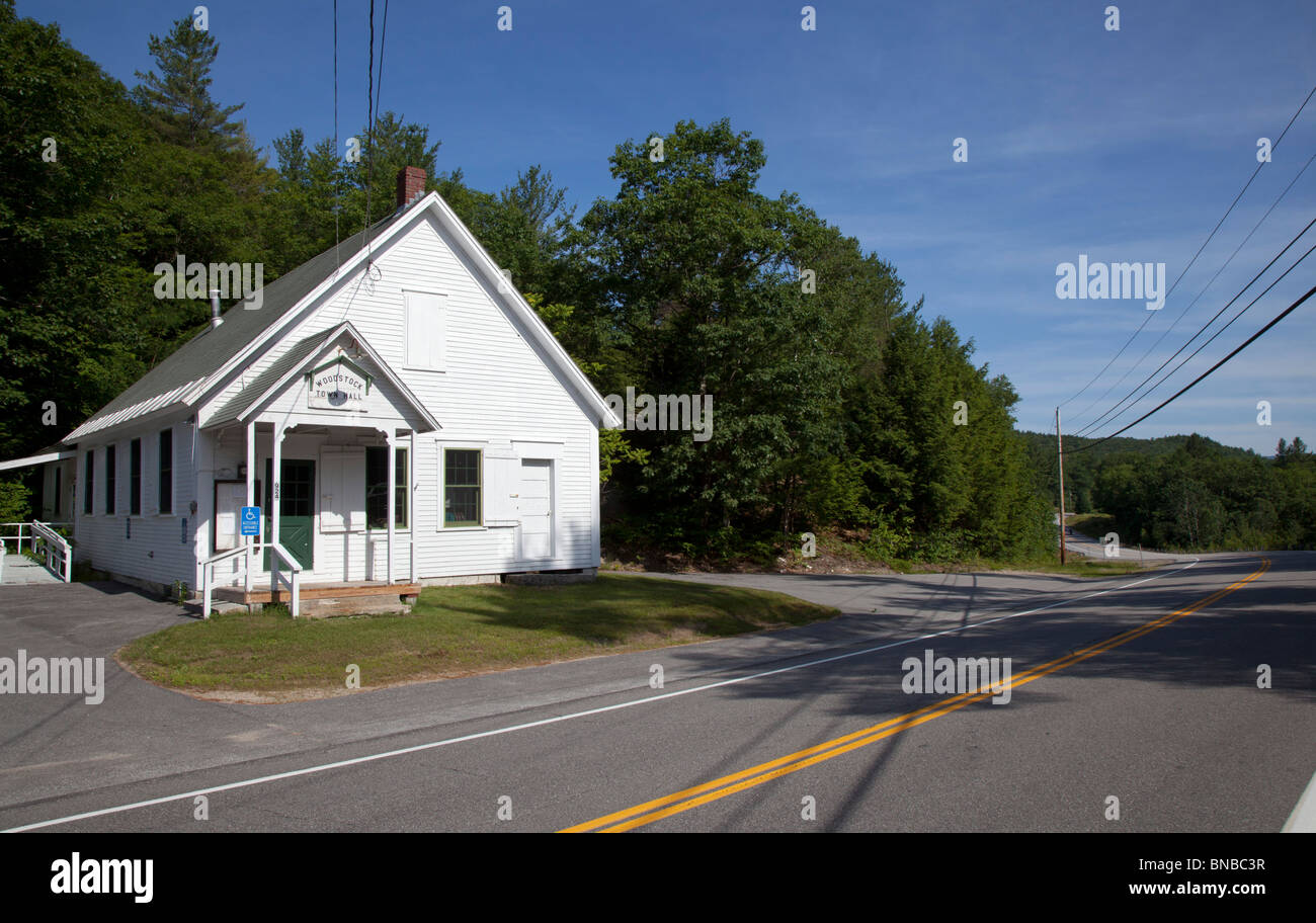 Woodstock, New Hampshire - Woodstock Rathaus. Stockfoto