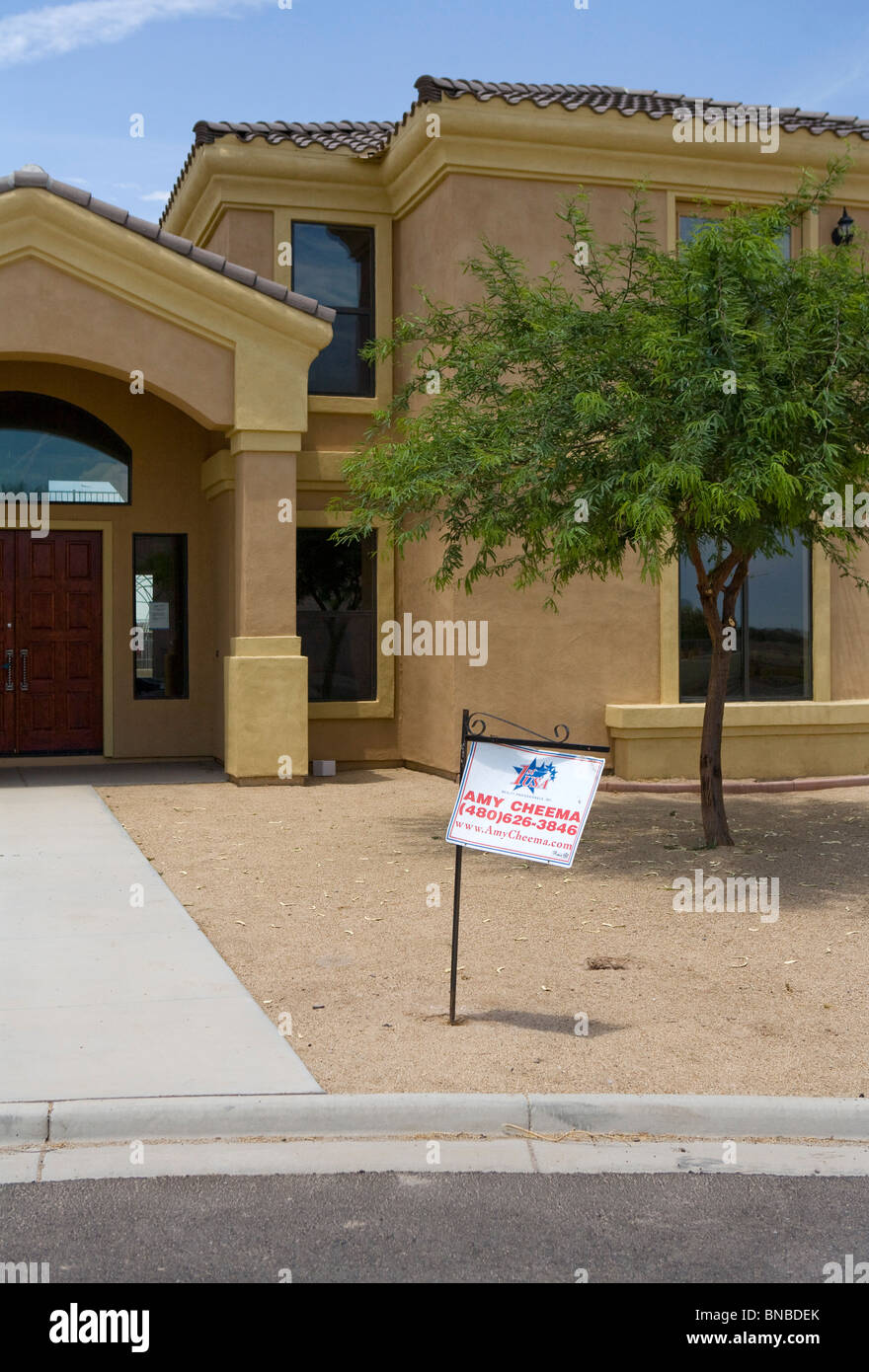 Unvollendet und verlassenen Wohnsiedlungen im Großraum Phoenix, Arizona. Stockfoto