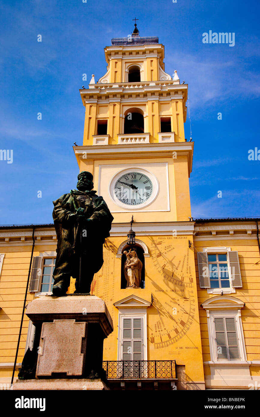 Statue von Giuseppe Garibaldi an der Piazza Garibaldi, Parma-Emilia-Romagna-Italien Stockfoto