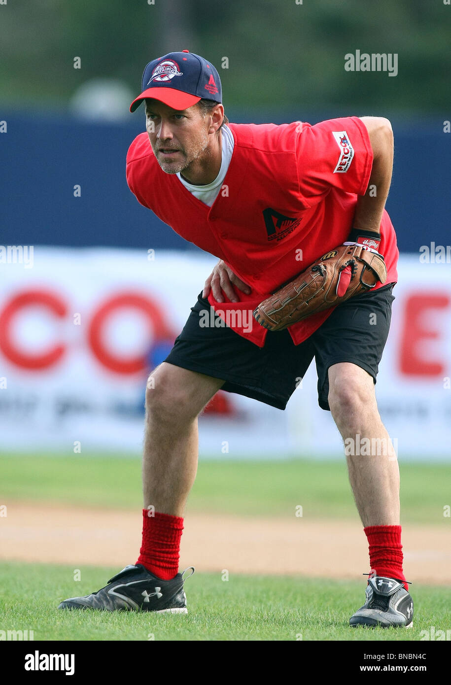 JAMES DENTON die STEVE GARVEY CELEBRITY SOFTBALL klassische MALIBU CA 10. Juli 2010 Stockfoto