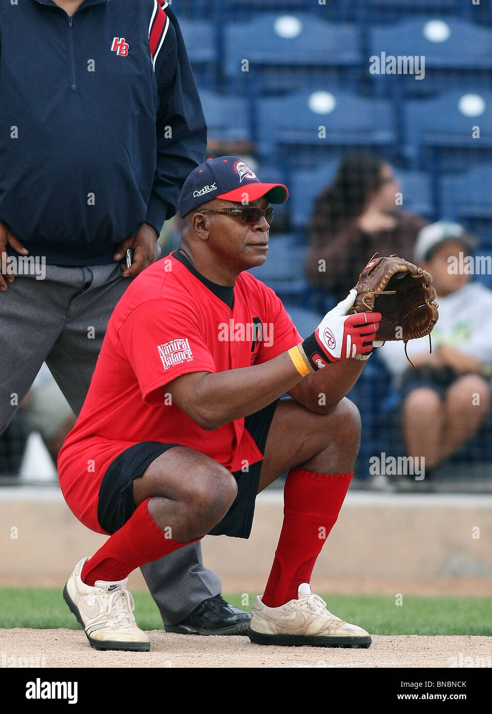 CARL WEATHERS die STEVE GARVEY CELEBRITY SOFTBALL klassische MALIBU CA 10. Juli 2010 Stockfoto