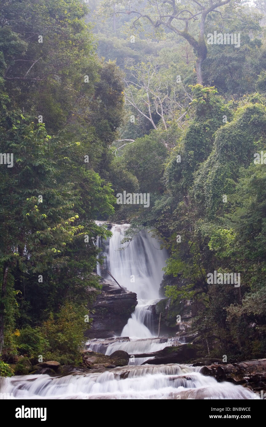 Siriphum (Sirithan) Wasserfall, Doi Inthanon Nationalpark, Thailand Stockfoto