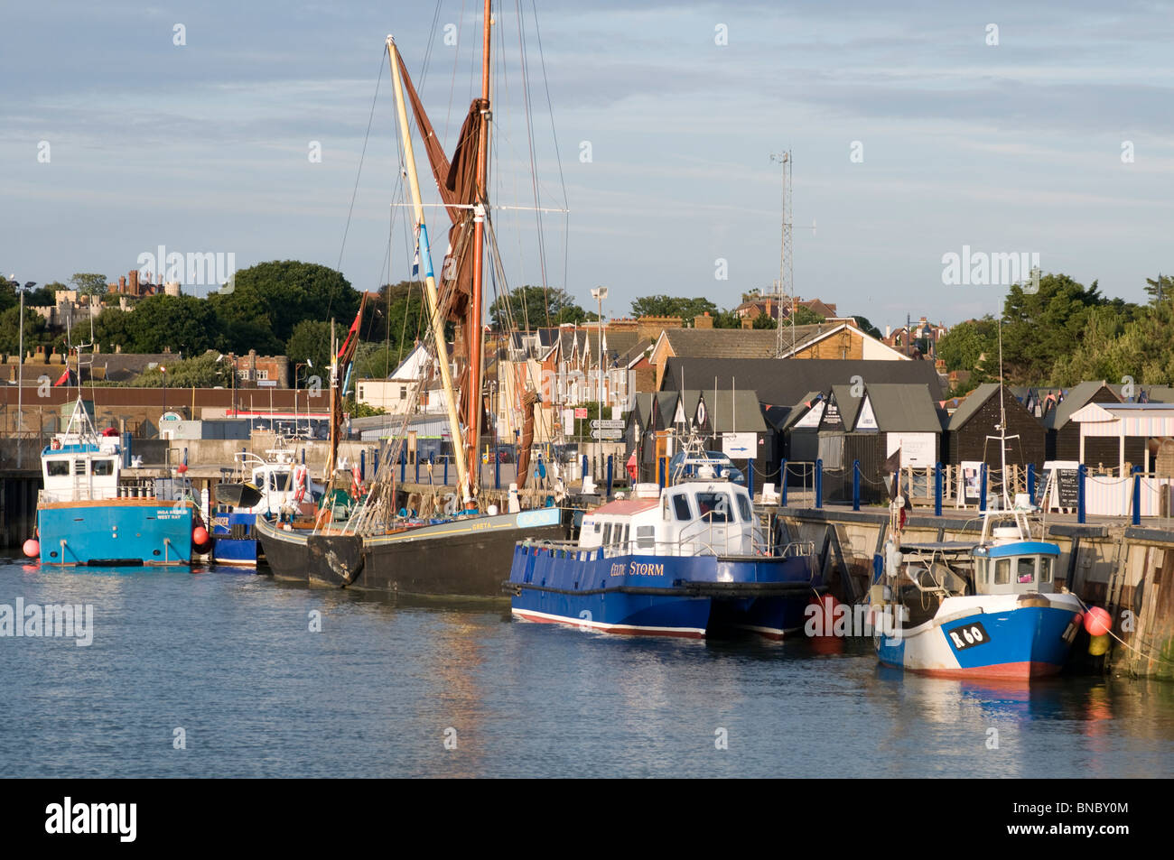 Whitstable Hafen Kent England UK Stockfoto