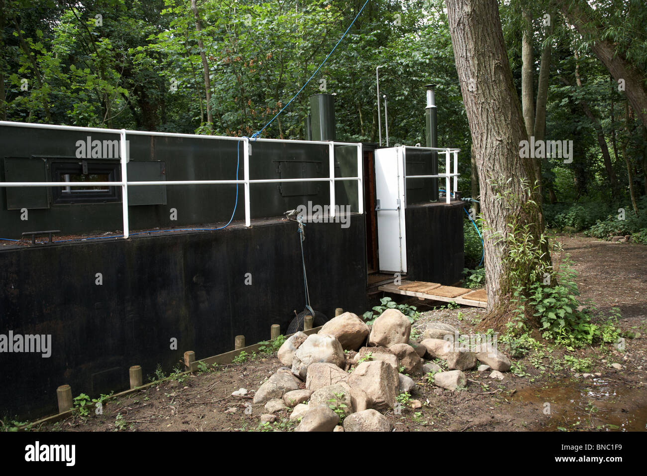 Kahn nun eine Interpretative Centre auf Rams Insel im Lough Neagh Nordirland Vereinigtes Königreich umgewandelt Stockfoto