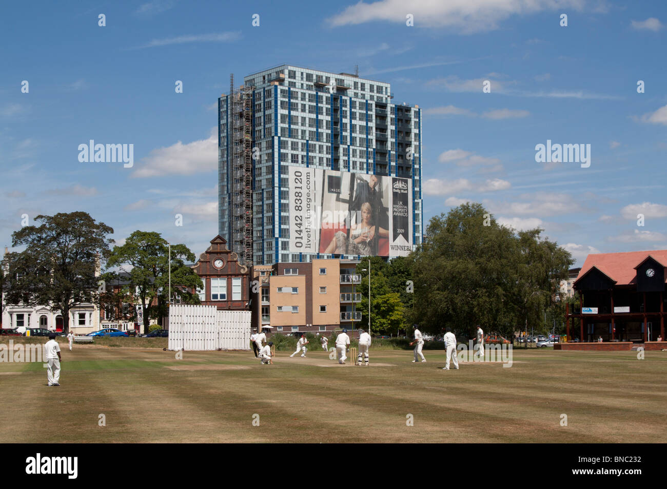 Hemel Hempstead Town Cricket Club - Hertfordshire Stockfoto