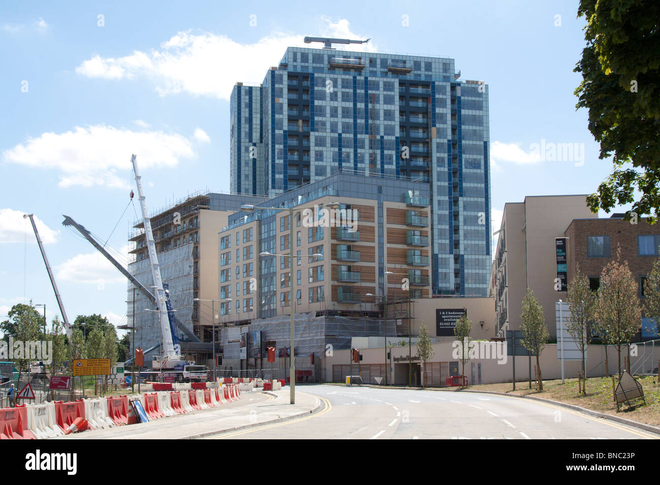 KD-Tower (ehemals Kodak Gebäude) Wohnblock - Hemel Hempstead - Hertfordshire Stockfoto