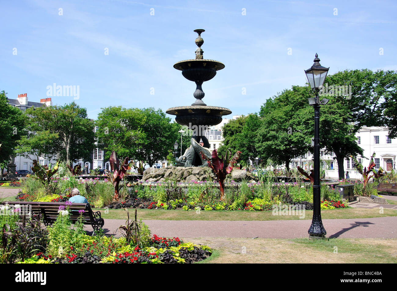 Steine-Gärten und Brunnen Victoria, Brighton, East Sussex, England, Vereinigtes Königreich Stockfoto
