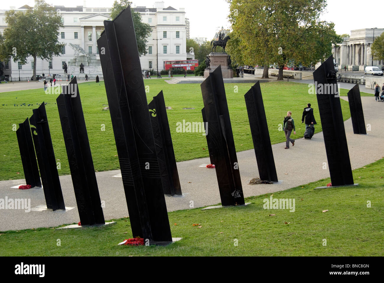 New Zealand Memorial, Hyde Park Corner, London, England Stockfoto