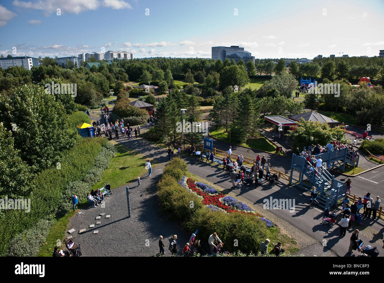 Familie Spielpark in Laugardalur Reykjavik, Island Stockfoto