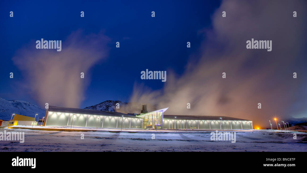 Hellisheidi geothermischen Kraftwerk, Island Stockfoto