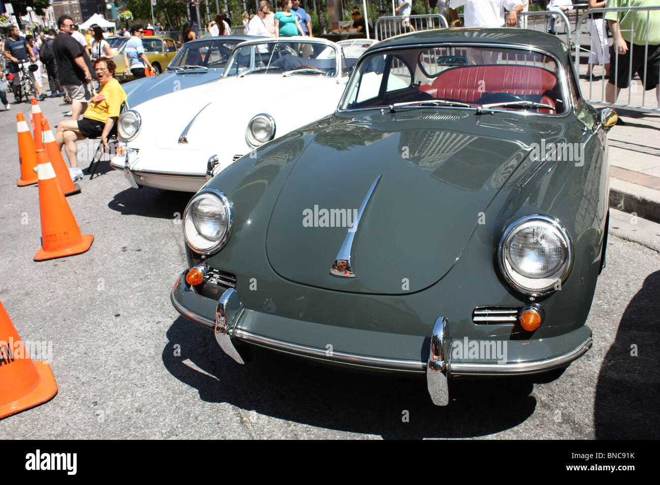 Grün 1964 Porsche 356 sc Coupé Stockfoto