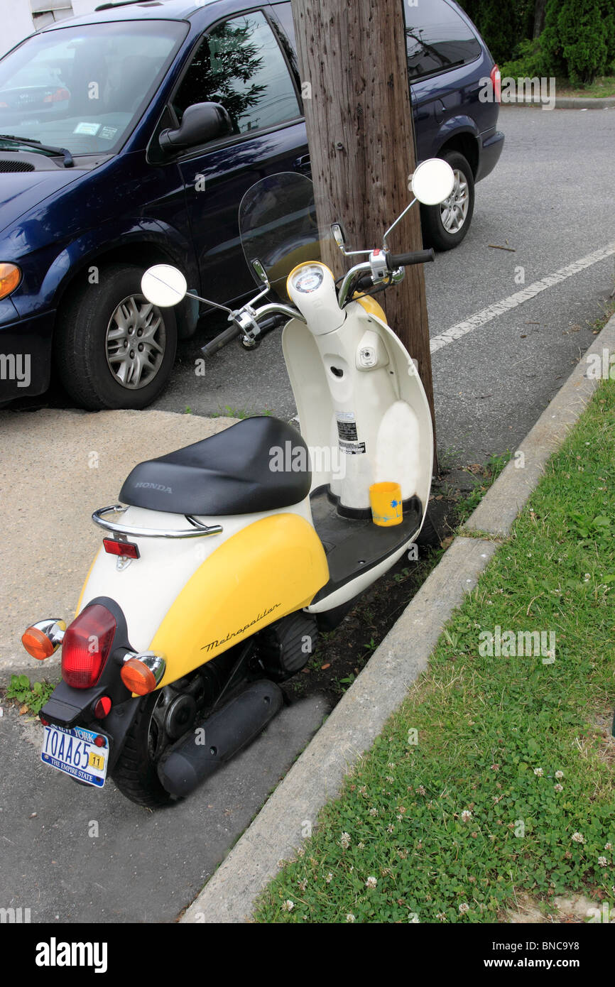 Motorroller Long Island NY Stockfoto