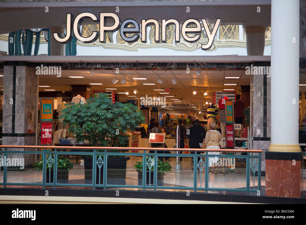 JC Penney Kaufhaus, King Of Prussia Mall, in der Nähe von Philadelphia, PA, USA Stockfoto