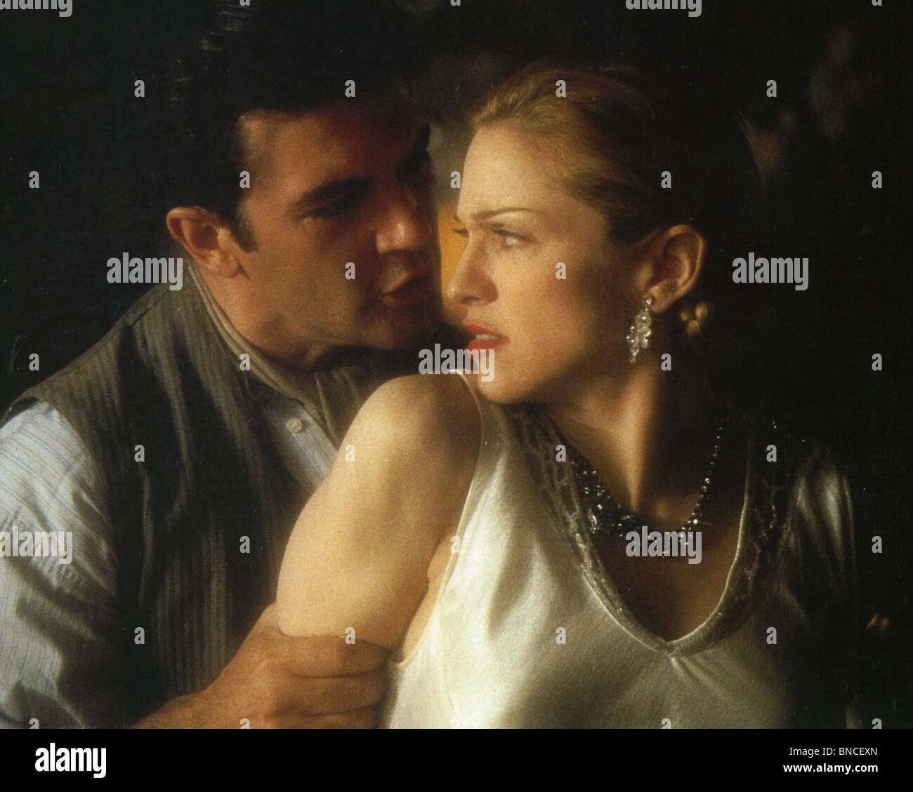 EVITA 1996 Entertainment/Cinergi/Robert Stigwood/schmutzige Hände Film mit Madonna und Antonio Banderas Stockfoto