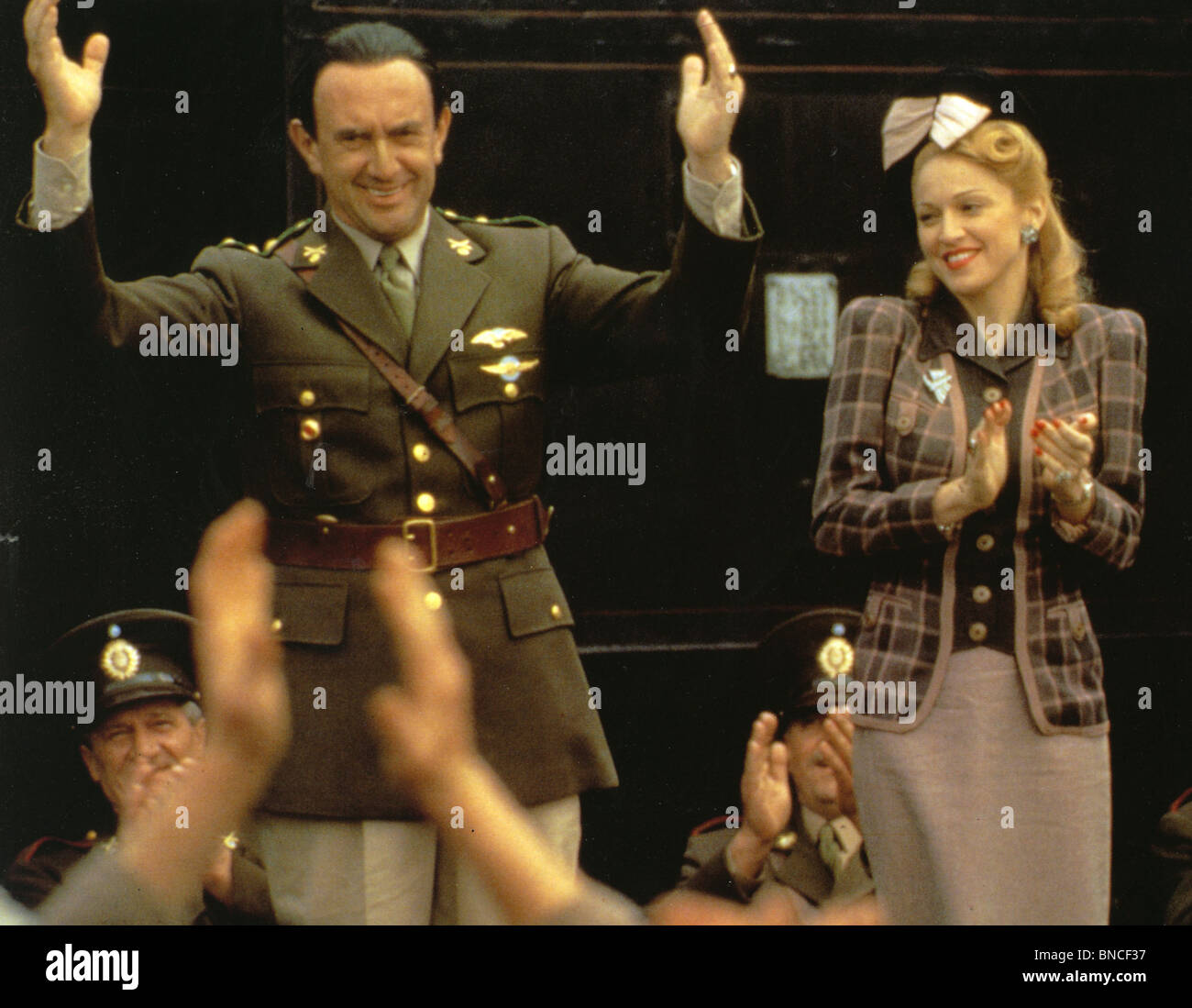 EVITA 1996 Entertainment/Cinergi/Robert Stigwood/schmutzige Hände Film mit Madonna und Jonathan Pryce Stockfoto