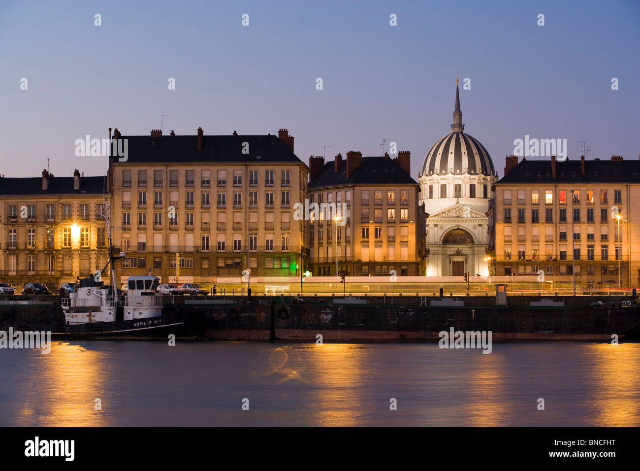 Nantes (44): "Quai De La Fosse" Stockfoto
