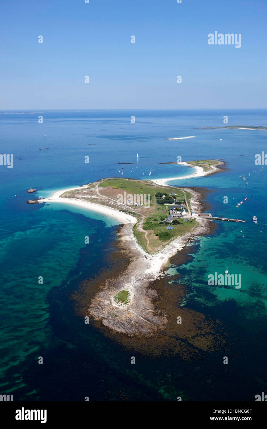 Insel Ile Saint Nicolas, Glénan-Inseln Stockfoto