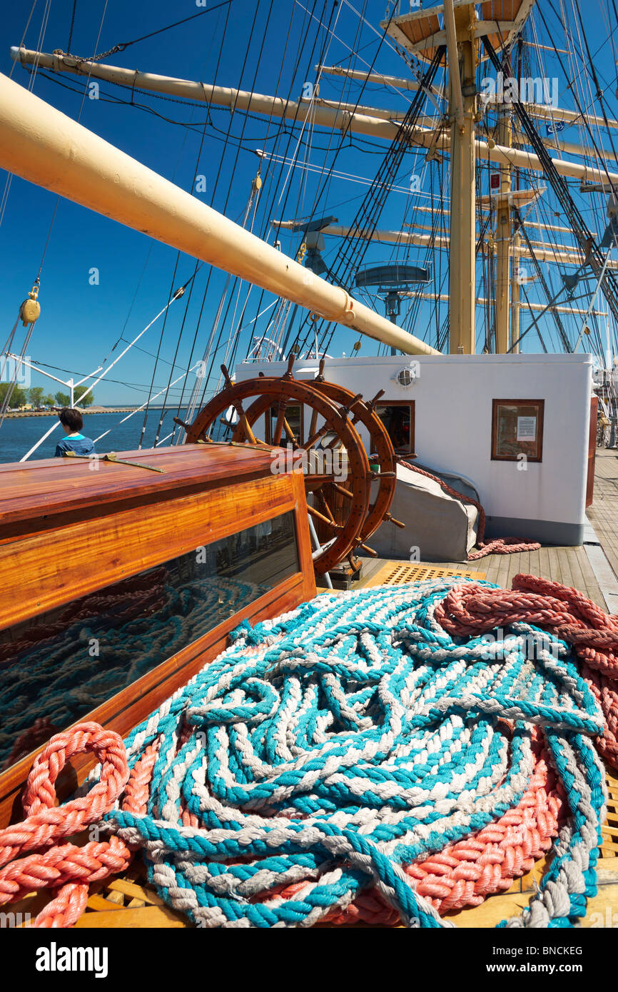 Segeln Schiff "Dar Pomorza", Gdynia, Pommern, Polen Stockfoto