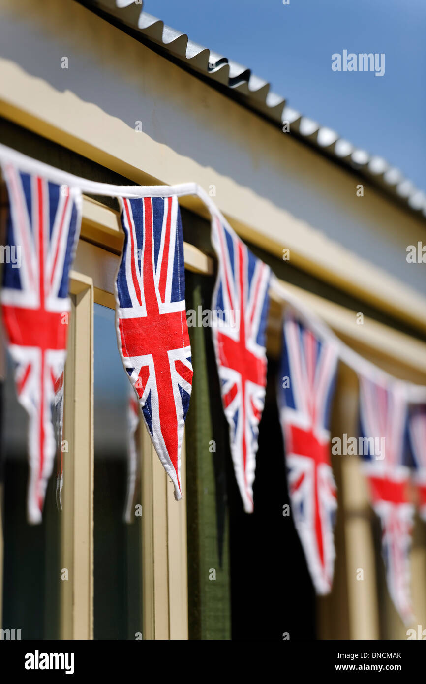 Patriotische Bunting Stockfoto