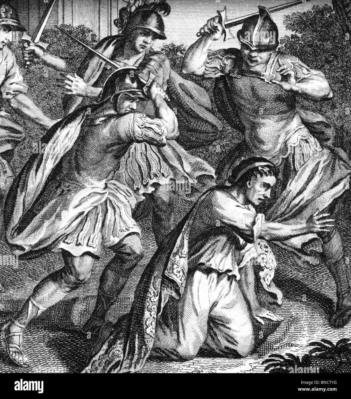 Römische Kaiser CALIGULA (AD 12-41), die von den Mitgliedern von der Prätorianergarde ermordet wurde Stockfoto