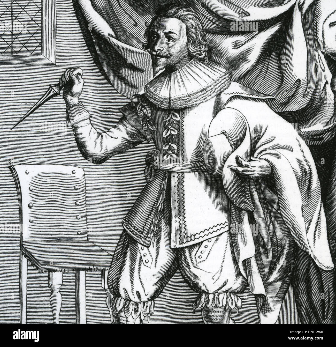 GEORGE VILLIERS, Ist DUKE OF BUCKINGHAM (1592-1628) Royal Höfling unter James I und Charles ich Stockfoto