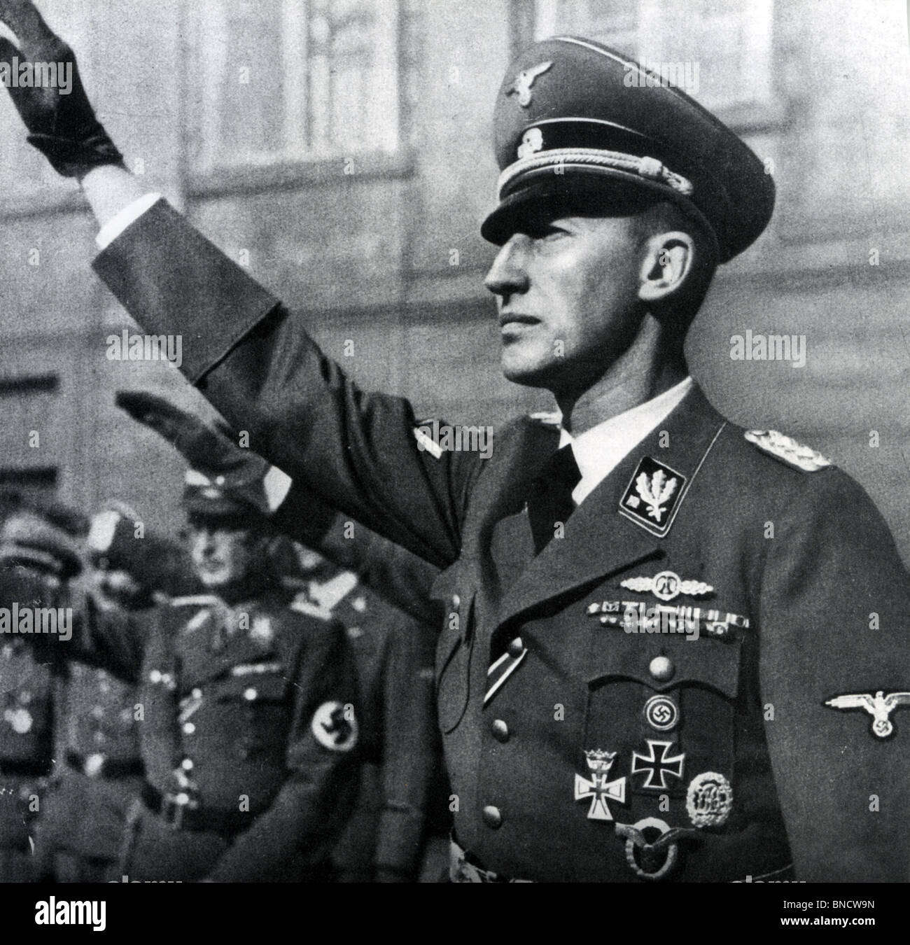REINHARD HEYDRICH (1904–1942) Nazi-deutscher SS-Offizier um 1940 Stockfoto