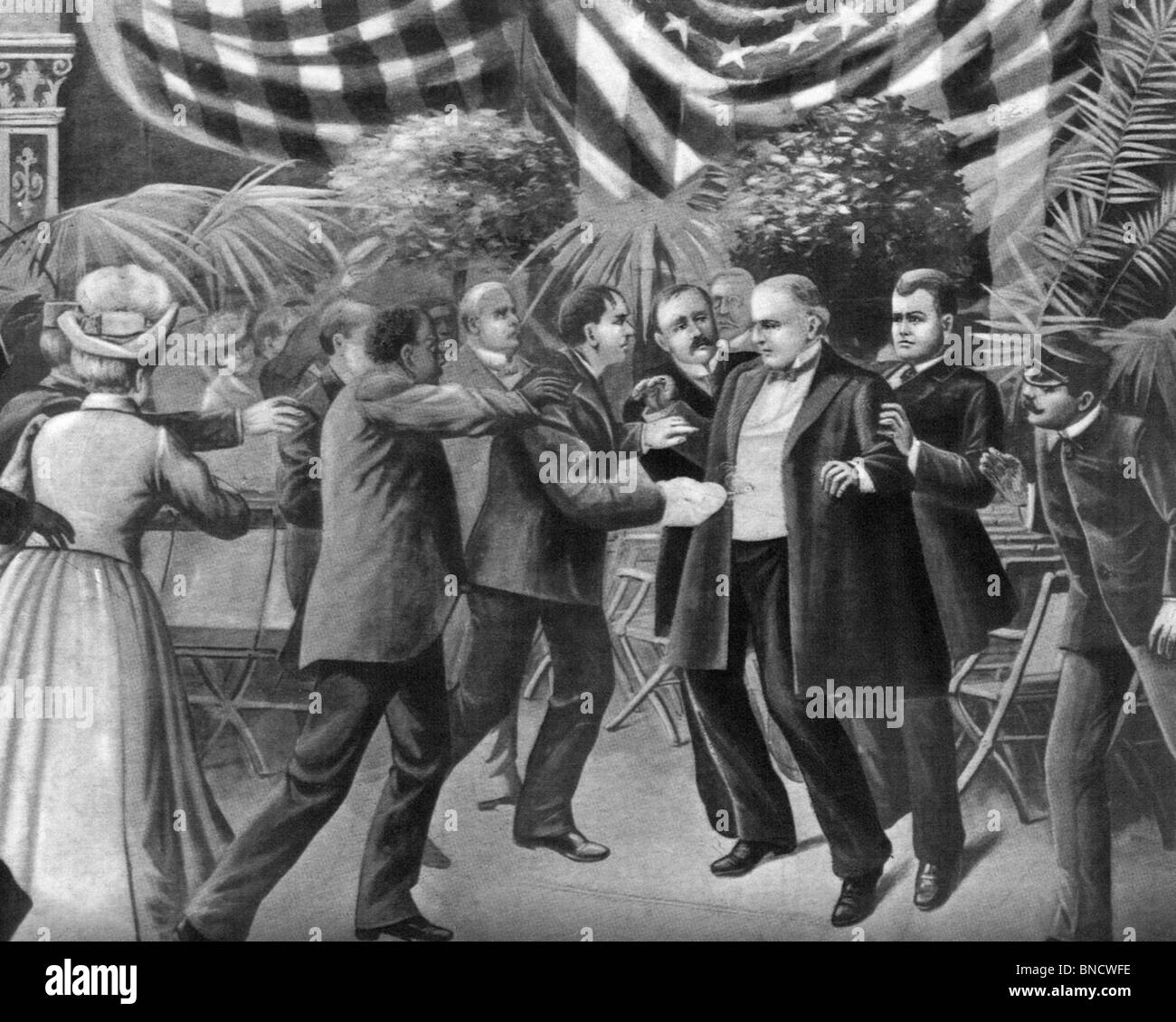 WILLIAM McKINLEY 25. U.S. Präsident ist im Jahre 1901 in Buffalo, New York, von Leon Czolgosz ermordet Stockfoto