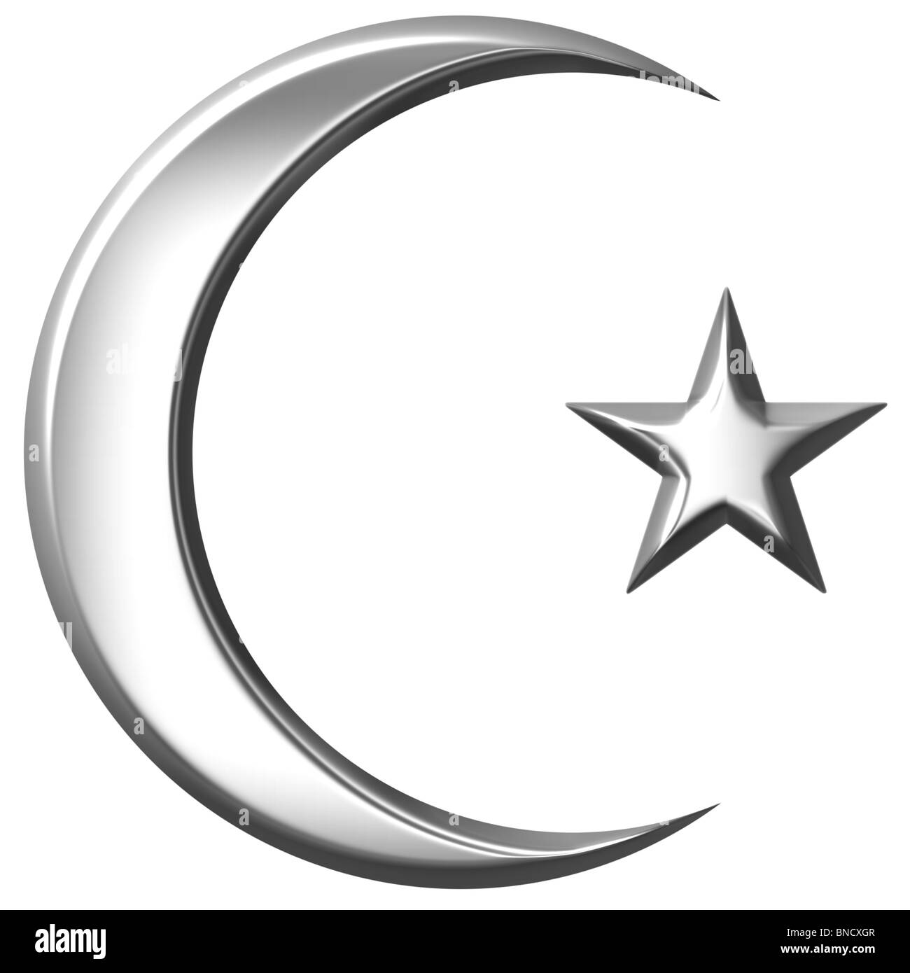 Islamische 3D-Symbol Stockfoto