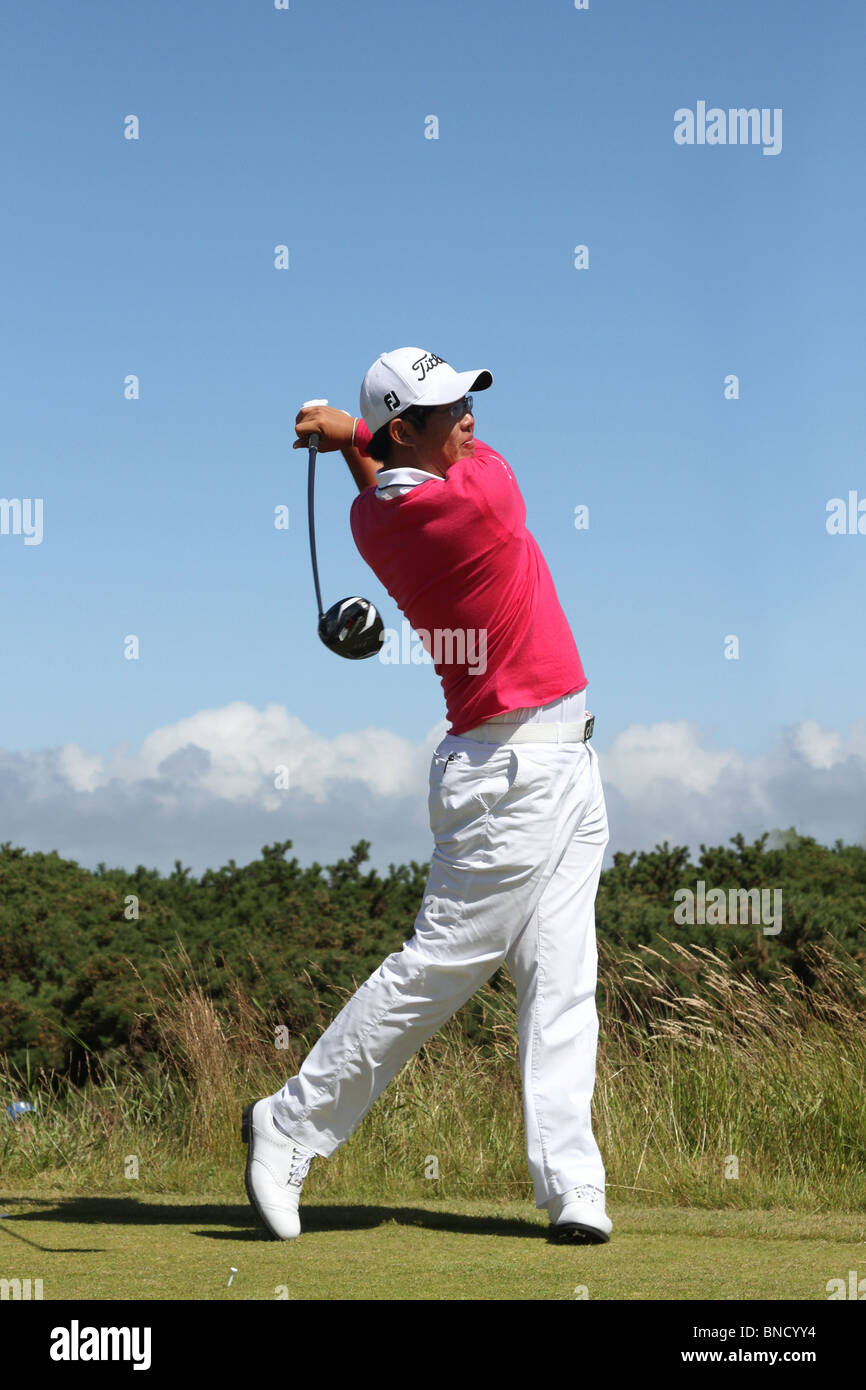 Kevin Sangwook Na ist eine koreanisch-amerikanischen professioneller Golfspieler, die Z.z. auf der PGA Tour bei der British Open Golf in St. Andrews, Schottland, Großbritannien, Juli 2010 Stockfoto