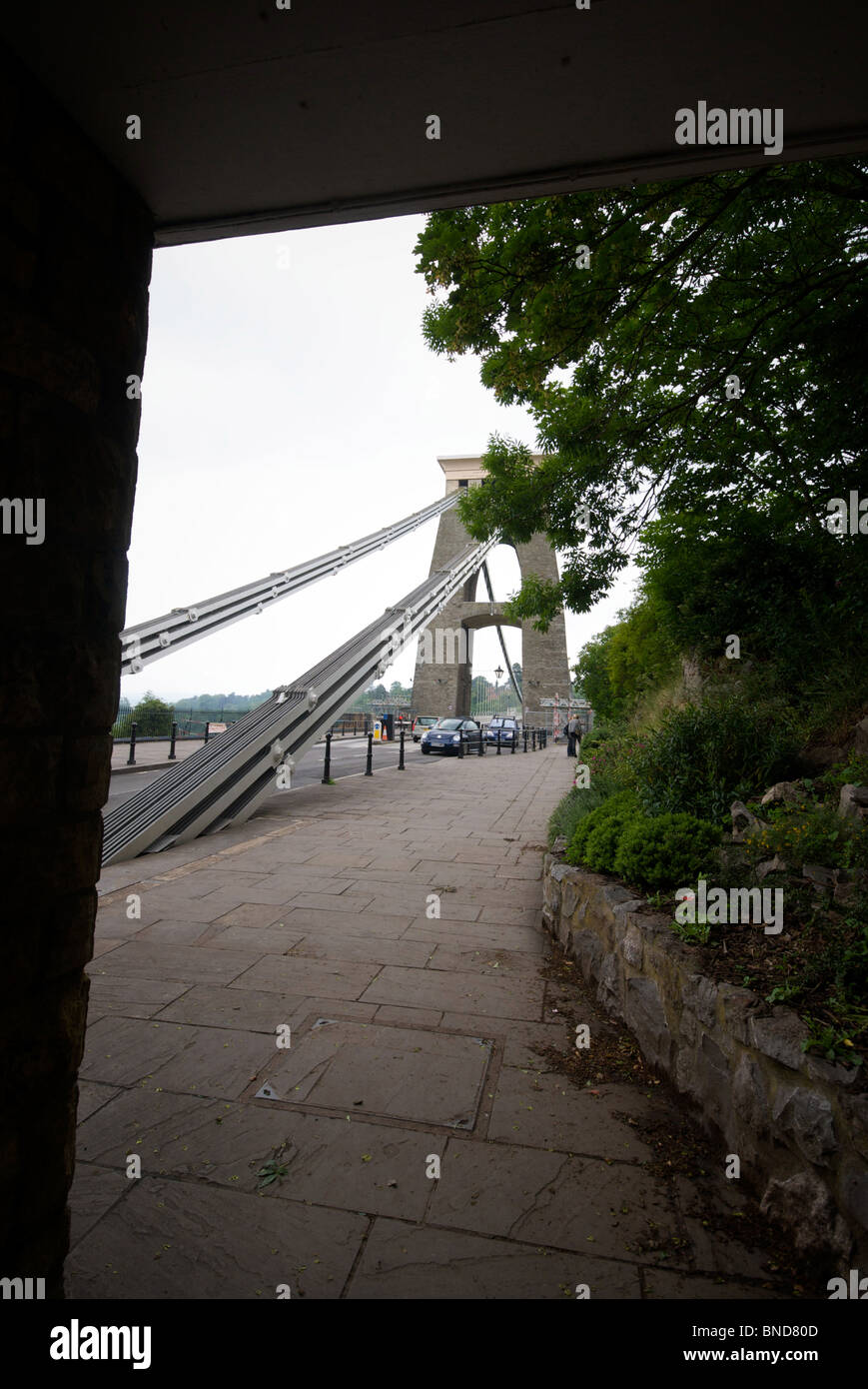 Clifton Suspension Bridge Bristol UK Mautstelle Stockfoto