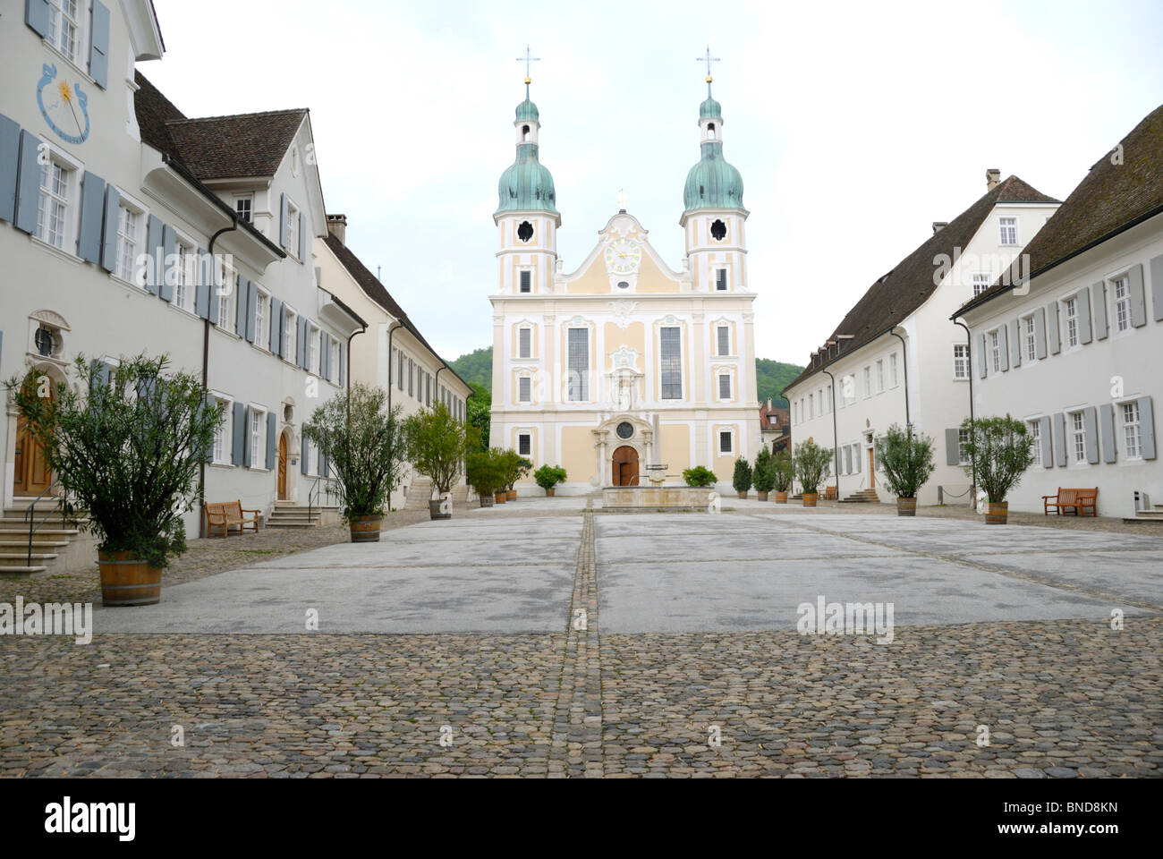 Dom und Domplatz, Arlesheim, Schweiz Stockfoto