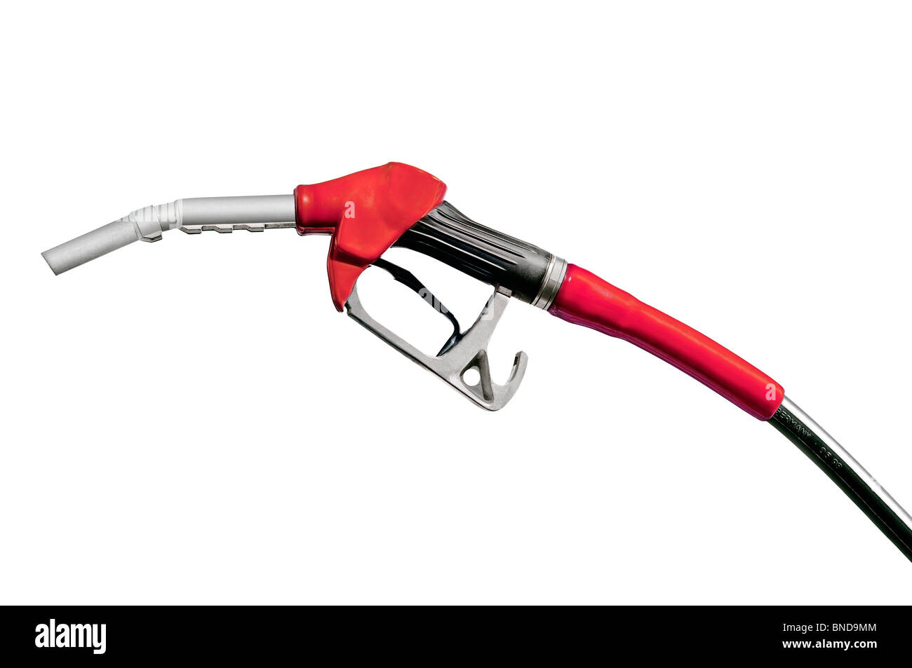 Roter Brennstoff Düse Ausschneiden Stockfoto