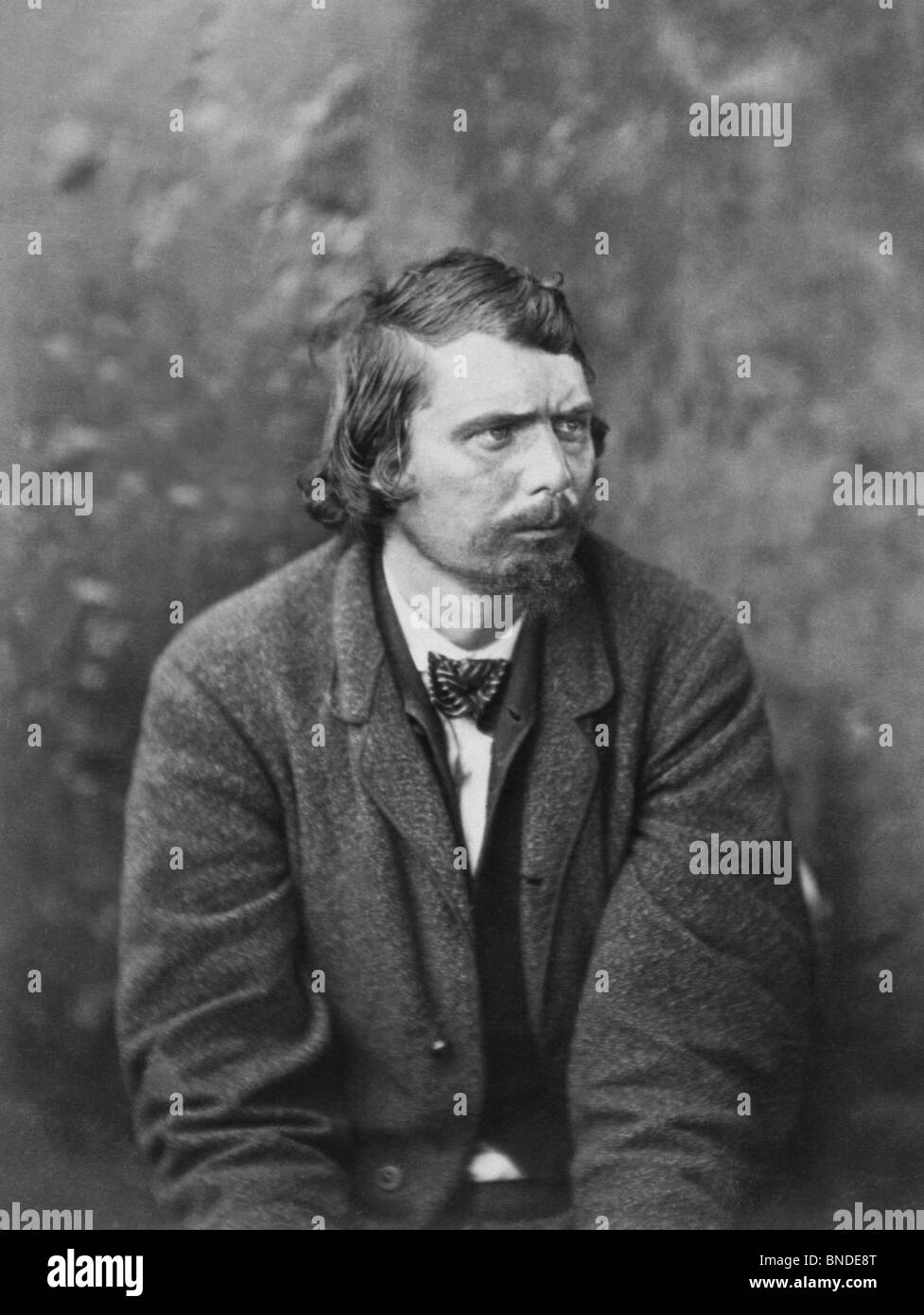 Verschwörer George Atzerodt in Eisen nach der Ermordung von US-Präsident Abraham Lincoln im April 1865 - er wurde später hing. Stockfoto