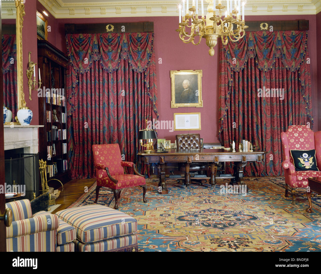 White House Interior Washington Dc Stockfotos White House