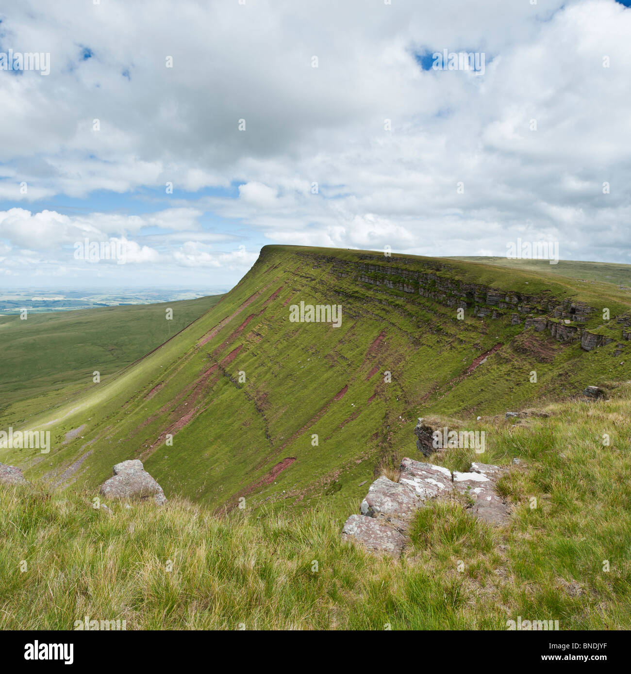 Picws Du und Bannau Sir Gaer, Black Mountain, Brecon Beacons National Park, Wales Stockfoto