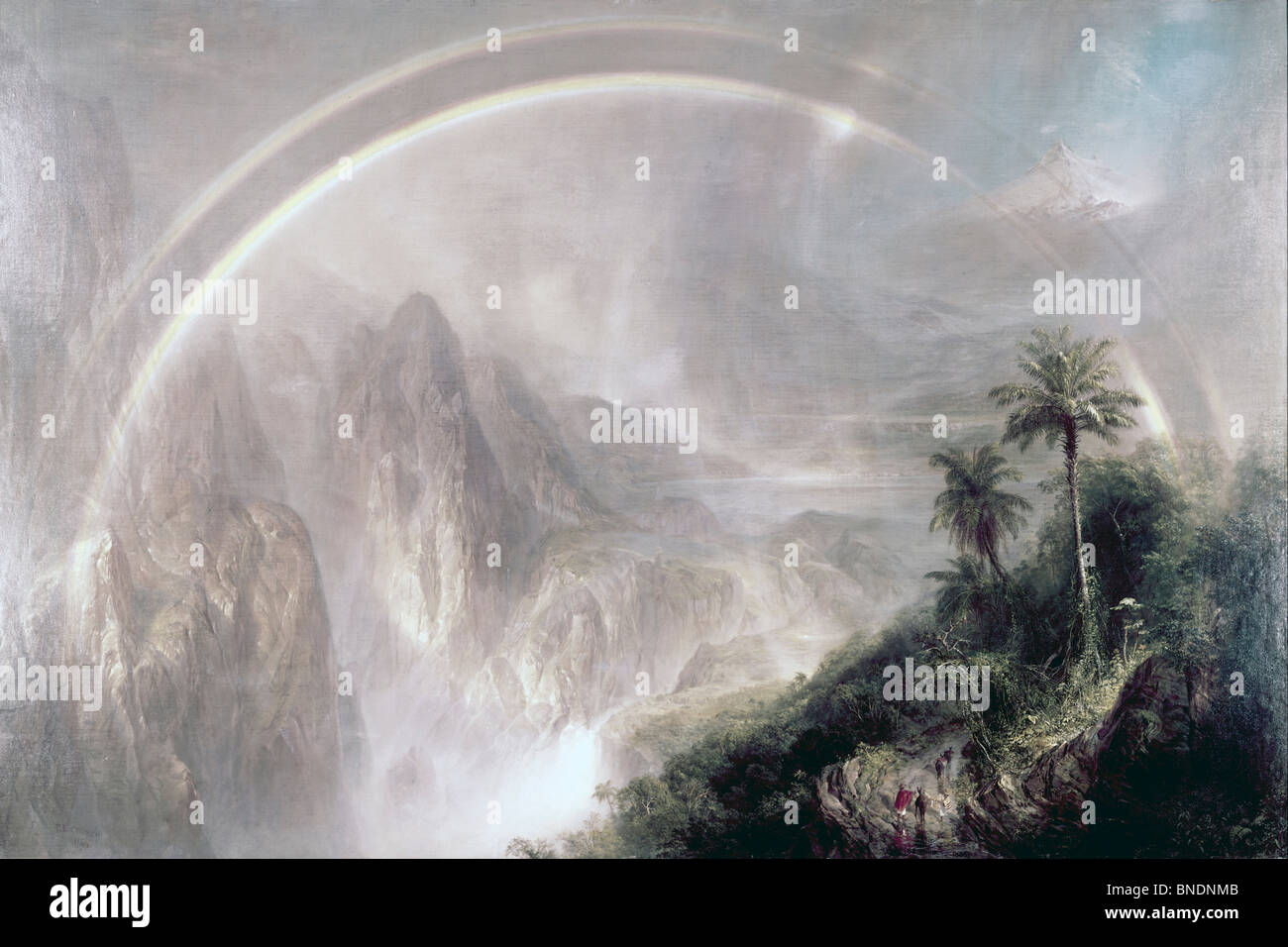 Regenzeit in Tropen gelöscht von Frederic Edwin Church, Öl auf Leinwand, (1826-1900), 1866 Stockfoto