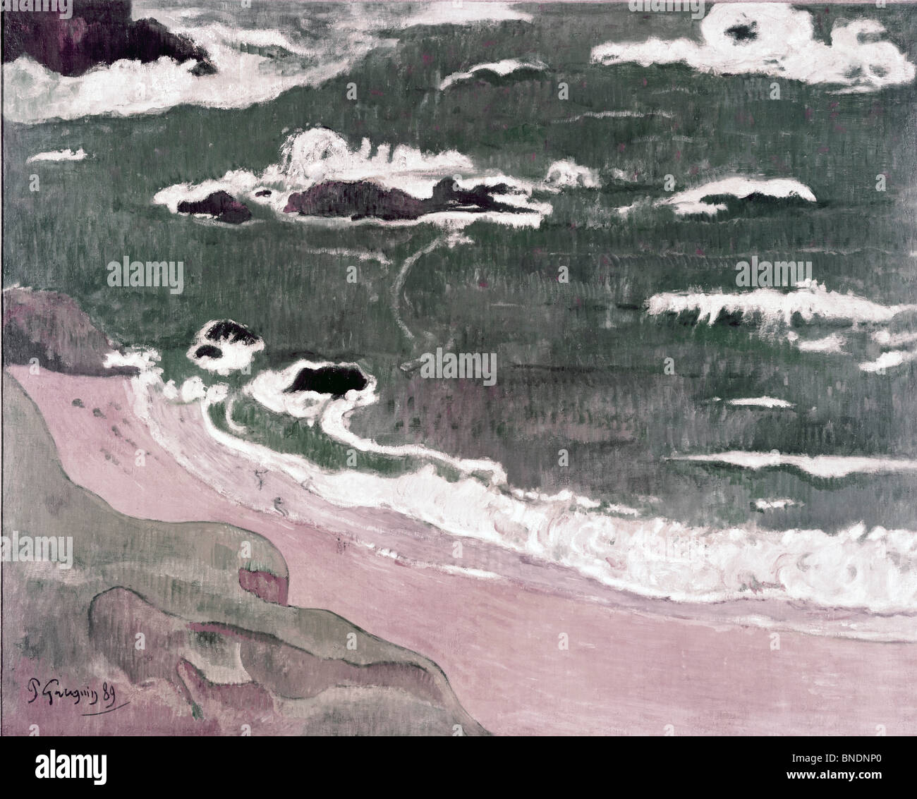 USA, Michigan, Detroit, Strand von Le Pouldu von Paul Gauguin (1848-1903), Ford 1889, Sammlung Stockfoto