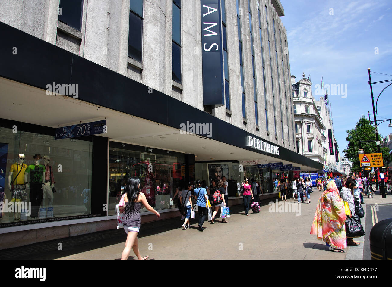 Kaufhaus Debenhams, Oxford Street, West End, City of Westminster, London, England, Vereinigtes Königreich Stockfoto