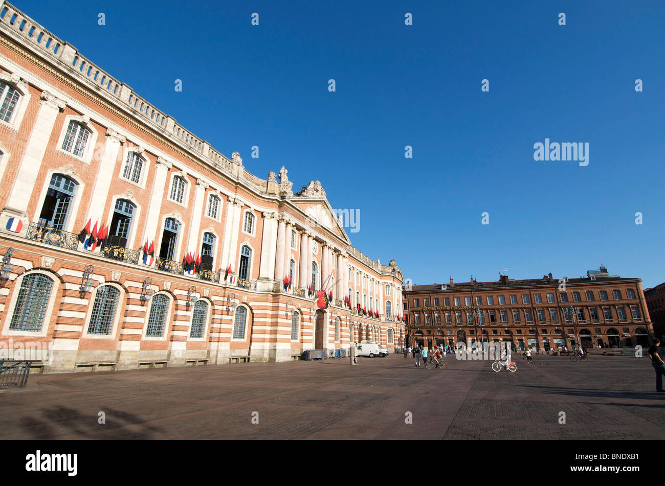 Capitole de Toulouse / das Rathaus in der Place du Capitole, Toulouse, Midi-Pyrenäen, Frankreich Stockfoto
