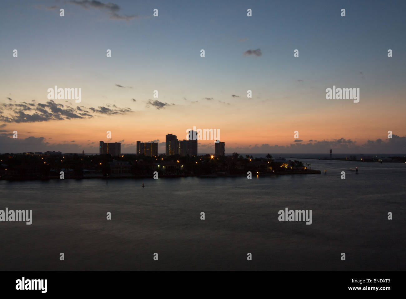 Fort Lauderdale Miami Sonnenaufgang North Ocean Stockfoto