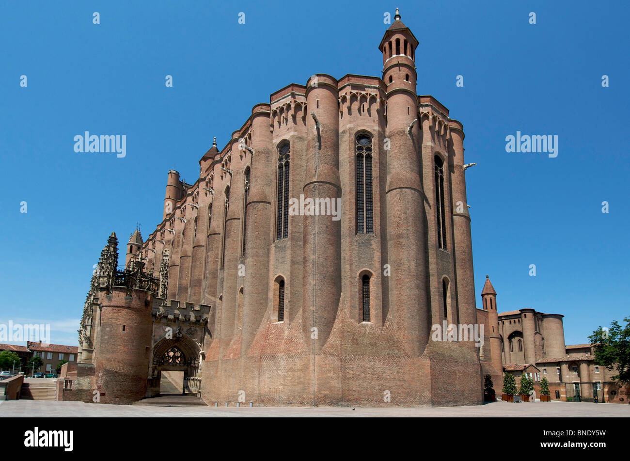 Schöne alte Saint Cecile Kathedrale in Albi, Tarn, Frankreich Stockfoto