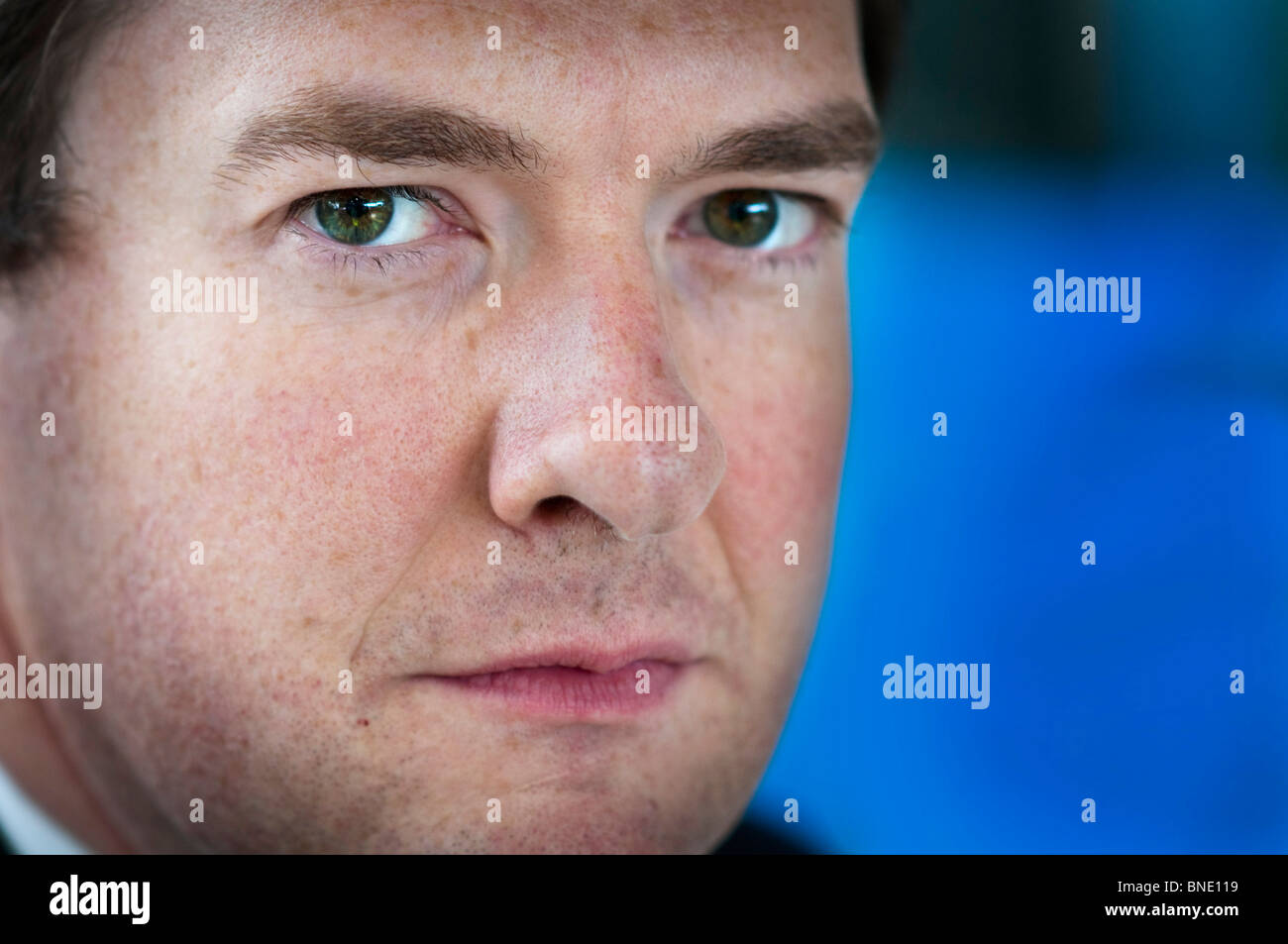 Kanzler des Finanzministeriums, Rt Hon, George Osborne MP Stockfoto