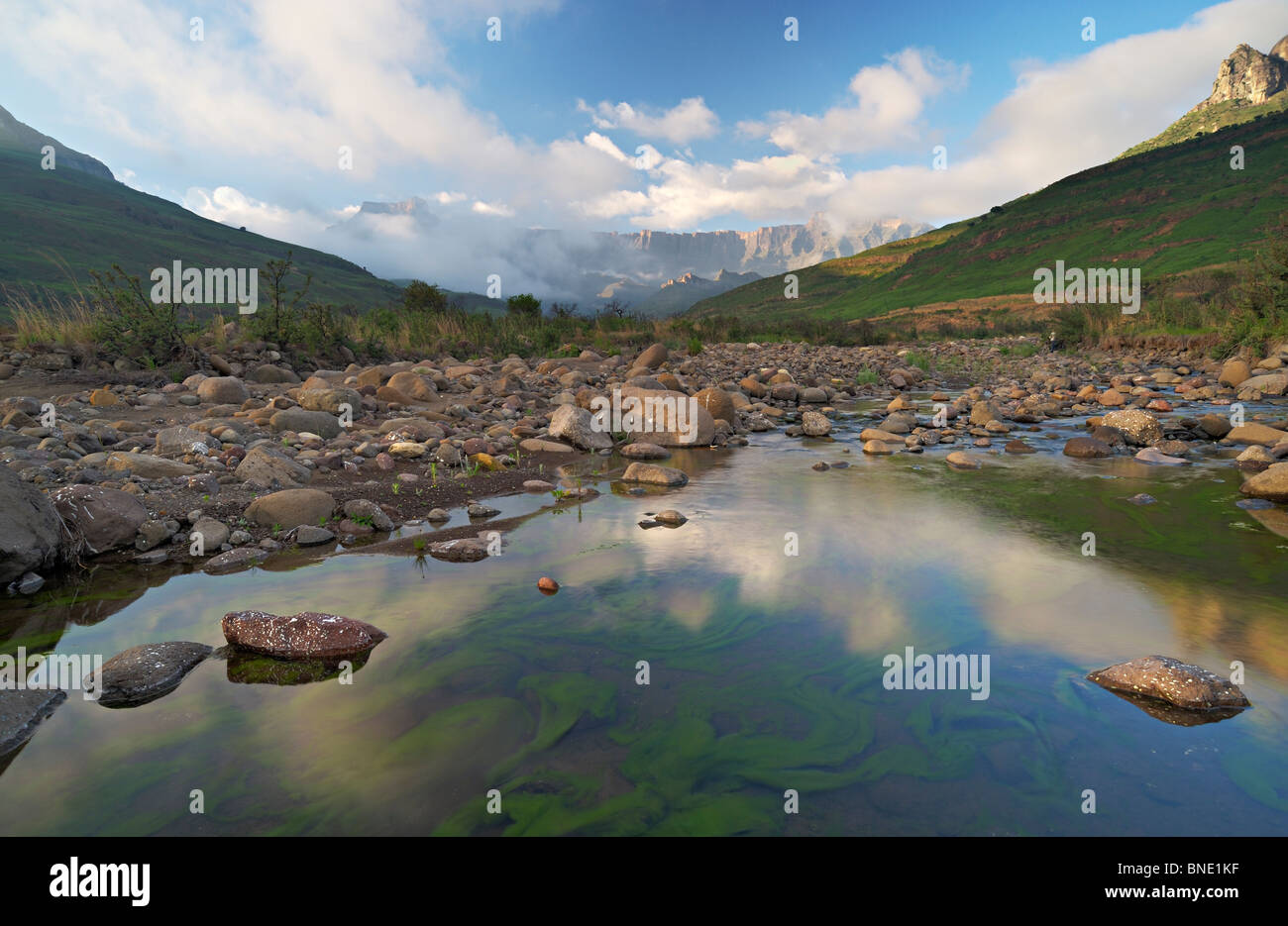 Royal Natal National Park uKhahlamba Drakensberg Park World Heritage Site. Stockfoto