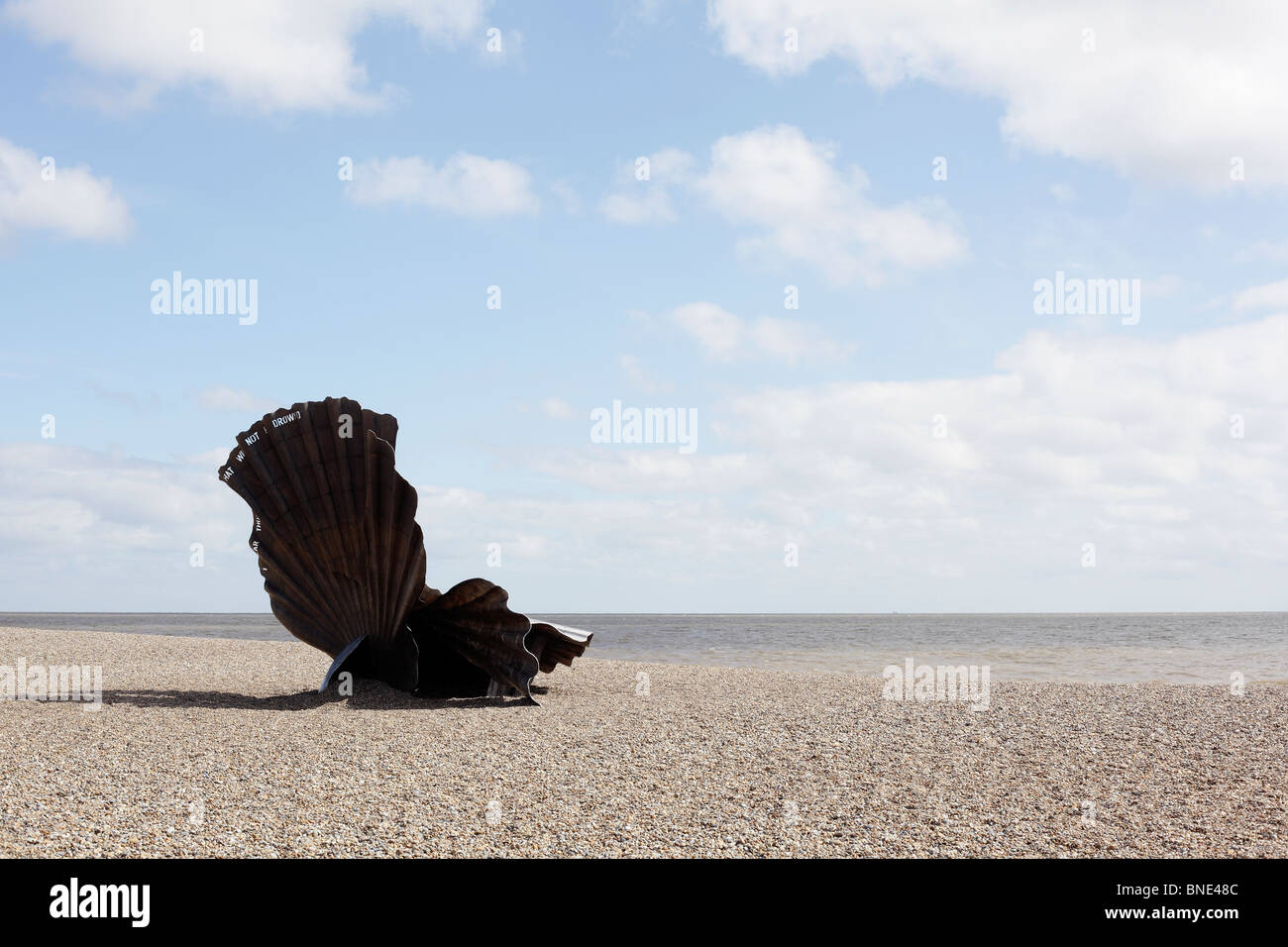 Maggi Hambling Denkmal für Benjamin Britten, Aldeburgh, Mai 2010 Stockfoto