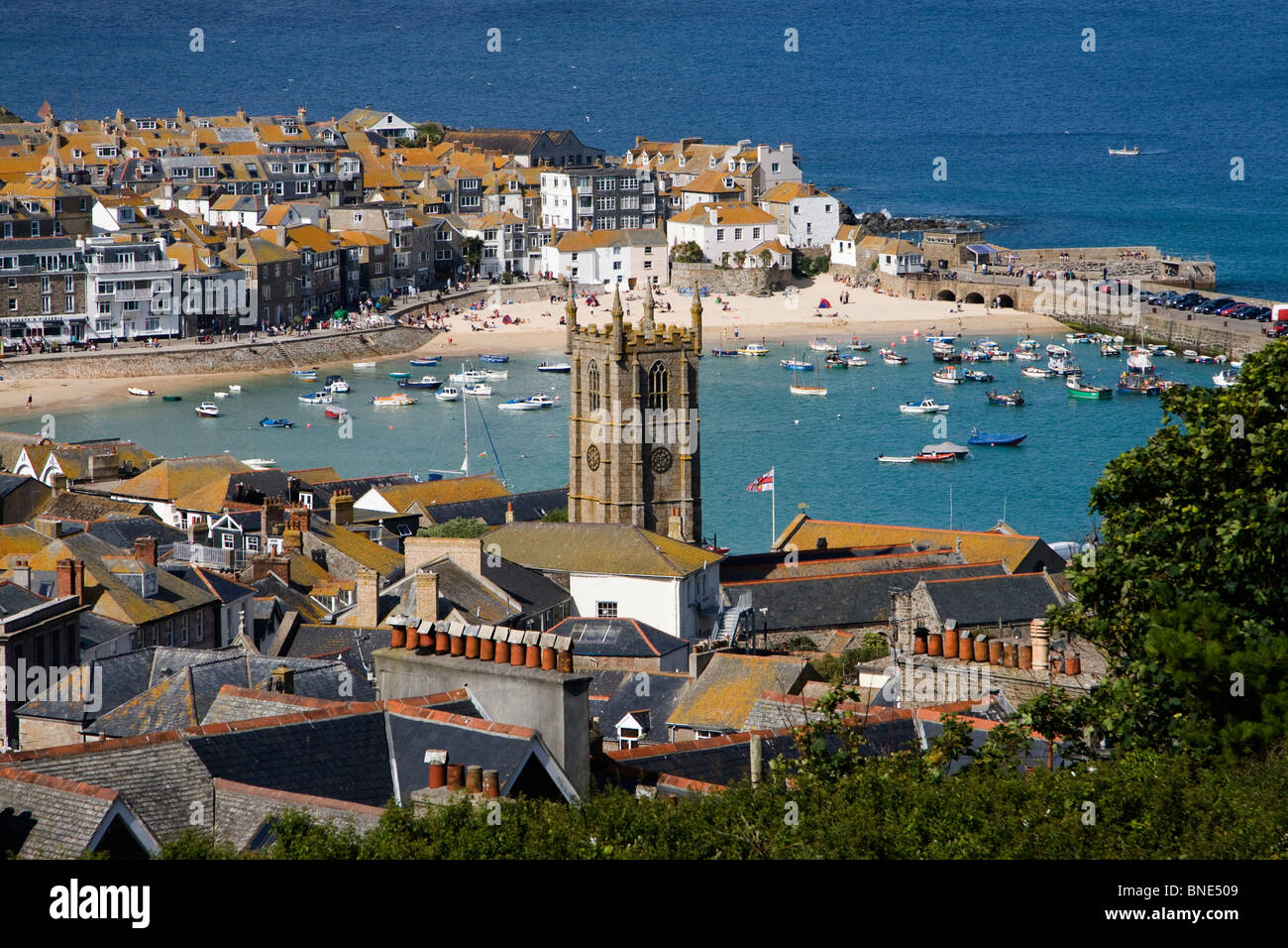 St Ives Cornwall Stadt am Meer und Urlaub resort England uk gb Stockfoto