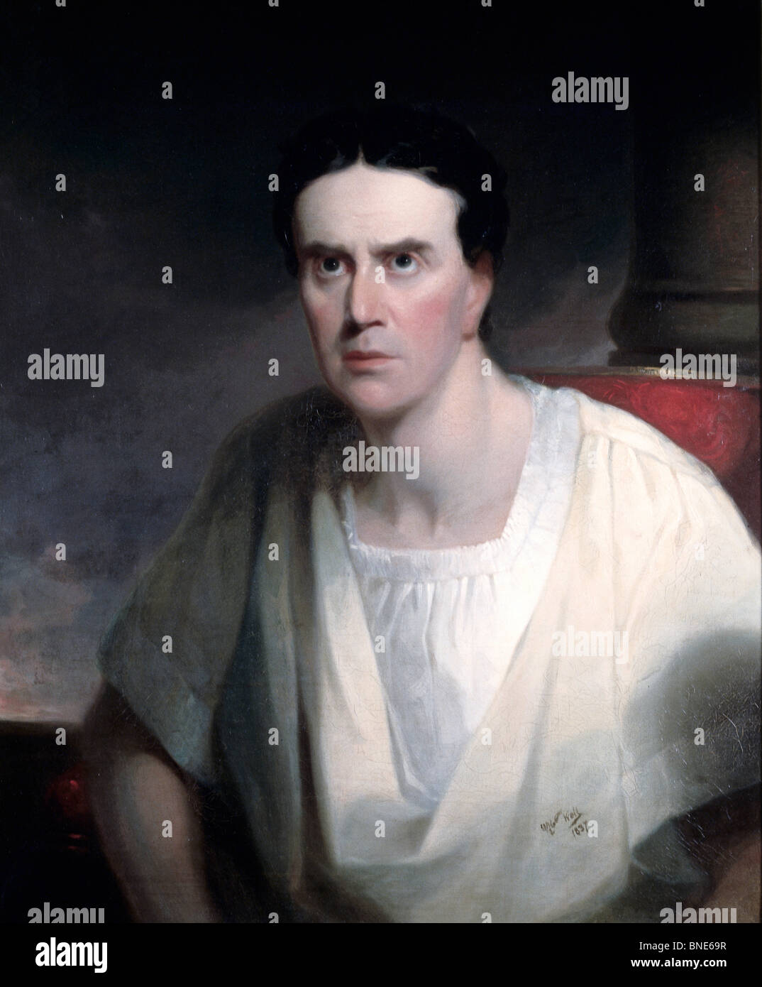 Shakespeare-Schauspieler, Künstler unbekannt, Öl auf Leinwand, (19. Jh.), USA, Pennsylvania, Philadelphia, David David Gallery Stockfoto
