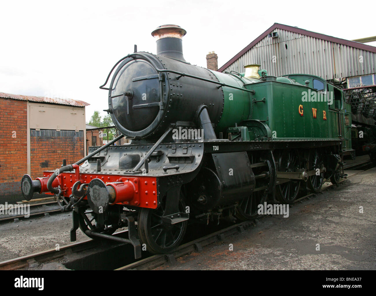 Great Western Railway GWR 4144 Lokomotive, Didcot Railway Centre und Museum, Didcot, Oxfordshire. Stockfoto